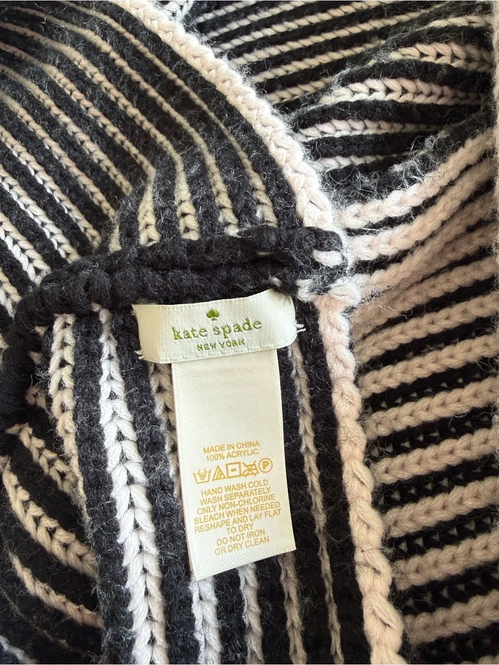 Kate spade Stripe Knit Scarf